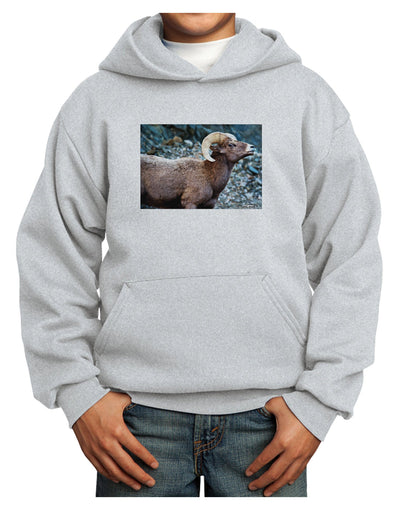 Wide Eyed Big Horn Youth Hoodie Pullover Sweatshirt-Youth Hoodie-TooLoud-Ash-XS-Davson Sales