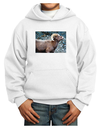 Wide Eyed Big Horn Youth Hoodie Pullover Sweatshirt-Youth Hoodie-TooLoud-White-XS-Davson Sales