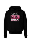 Wife Mom Boss Dark Hoodie Sweatshirt-Hoodie-TooLoud-Black-Small-Davson Sales