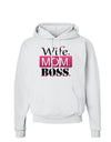 Wife Mom Boss Hoodie Sweatshirt-Hoodie-TooLoud-White-Small-Davson Sales