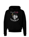 Wife of Veteran Dark Hoodie Sweatshirt-Hoodie-TooLoud-Black-Small-Davson Sales