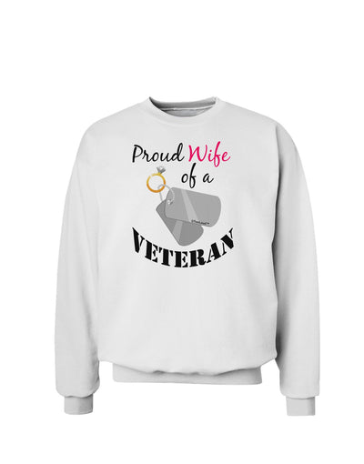 Wife of Veteran Sweatshirt-Sweatshirts-TooLoud-White-Small-Davson Sales