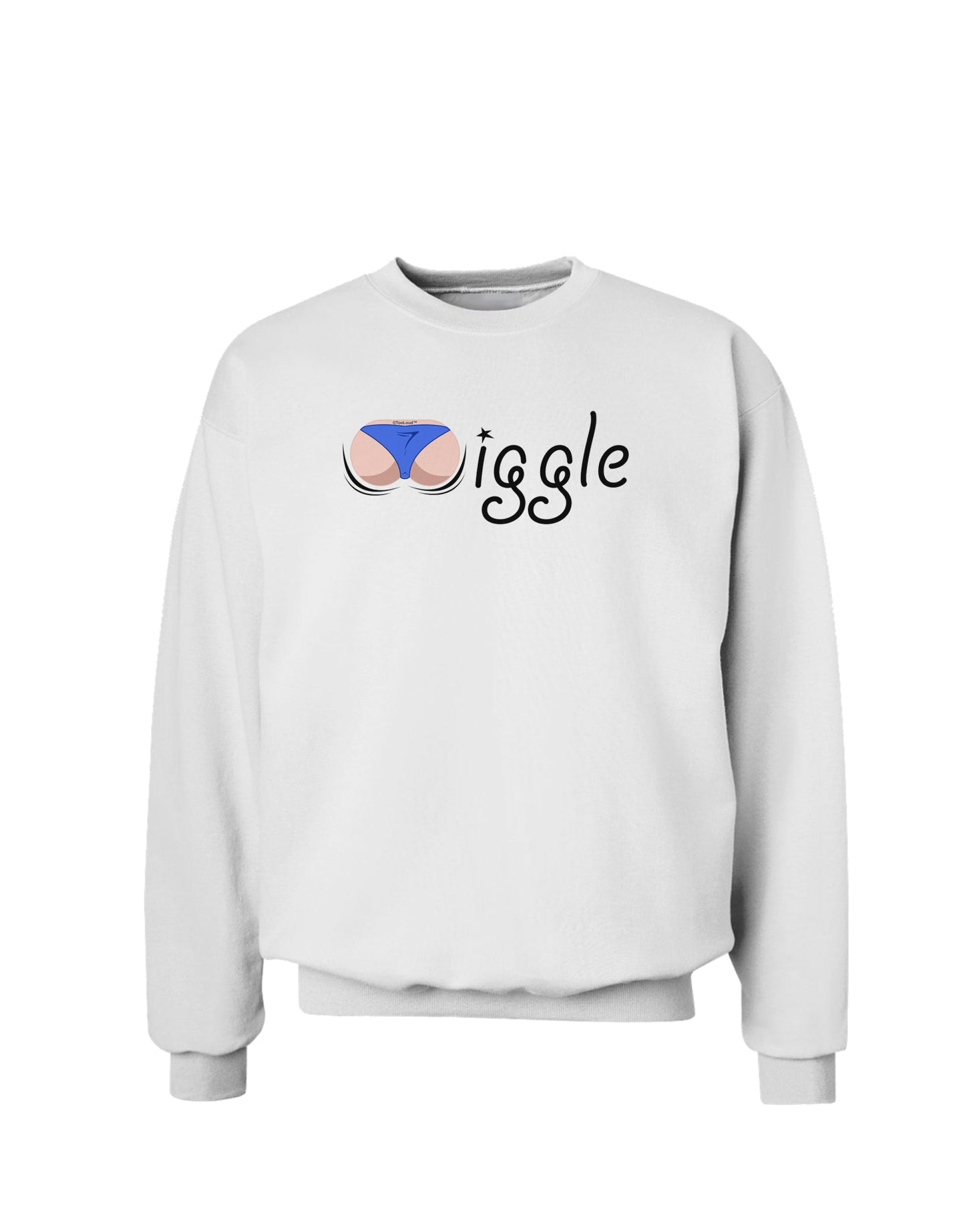 Wiggle - Twerk Light Sweatshirt-Sweatshirts-TooLoud-White-Small-Davson Sales