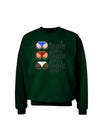 Wiggle Wiggle Wiggle - Twerk Color Adult Dark Sweatshirt-Sweatshirts-TooLoud-Deep-Forest-Green-Small-Davson Sales