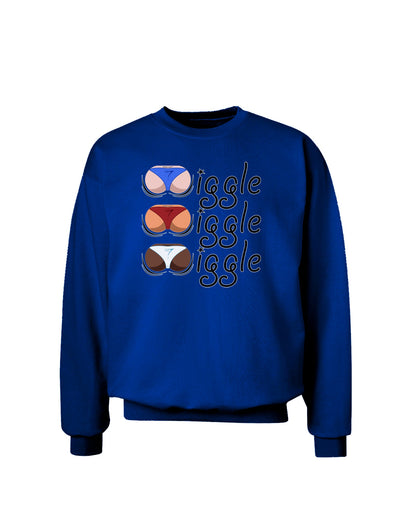 Wiggle Wiggle Wiggle - Twerk Color Adult Dark Sweatshirt-Sweatshirts-TooLoud-Deep-Royal-Blue-Small-Davson Sales