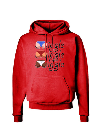 Wiggle Wiggle Wiggle - Twerk Color Dark Hoodie Sweatshirt-Hoodie-TooLoud-Red-Small-Davson Sales