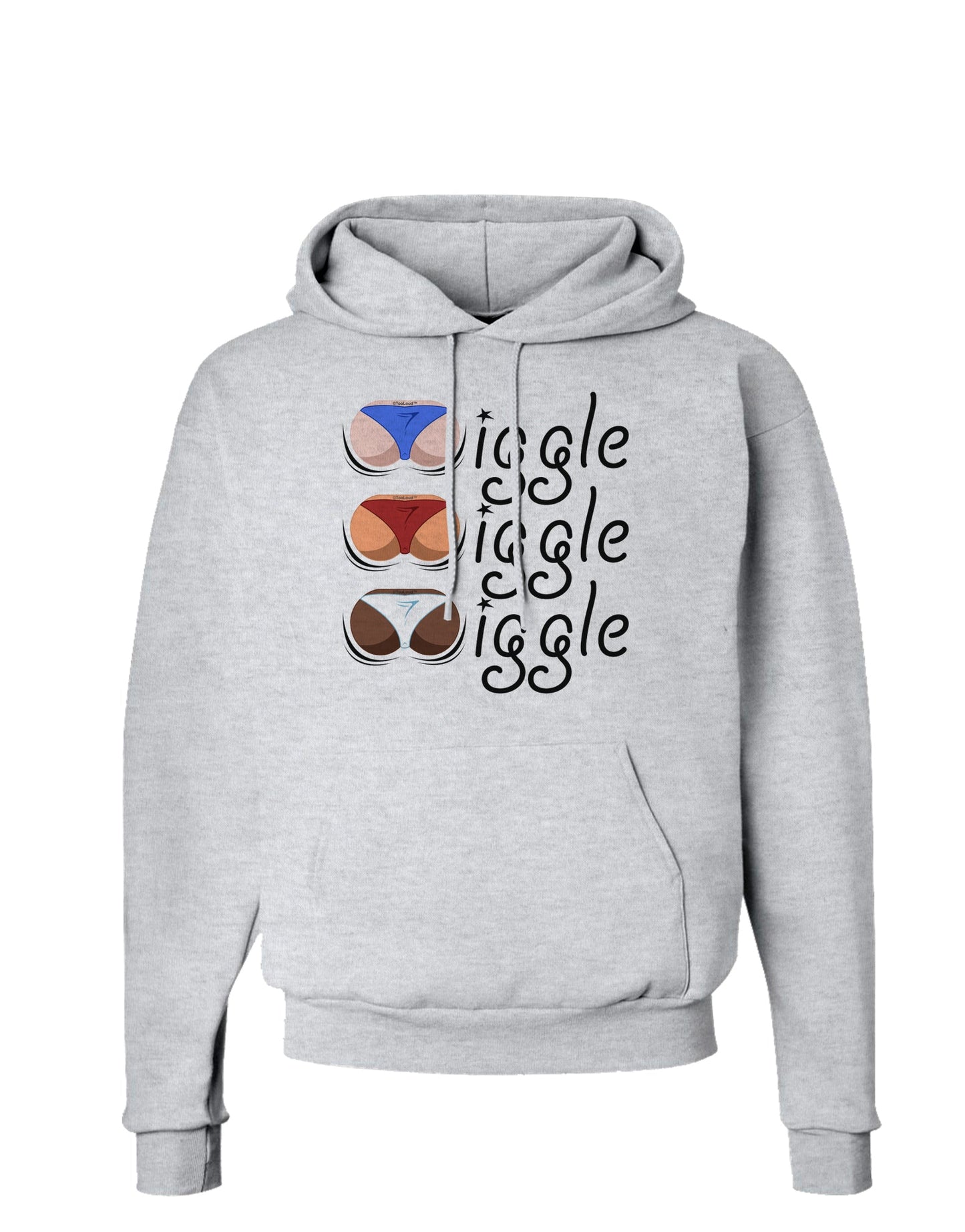 Wiggle Wiggle Wiggle - Twerk Color Hoodie Sweatshirt-Hoodie-TooLoud-AshGray-Small-Davson Sales