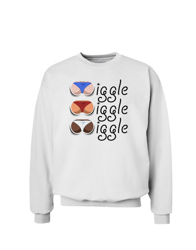 Wiggle Wiggle Wiggle - Twerk Color Sweatshirt-Sweatshirts-TooLoud-White-Small-Davson Sales