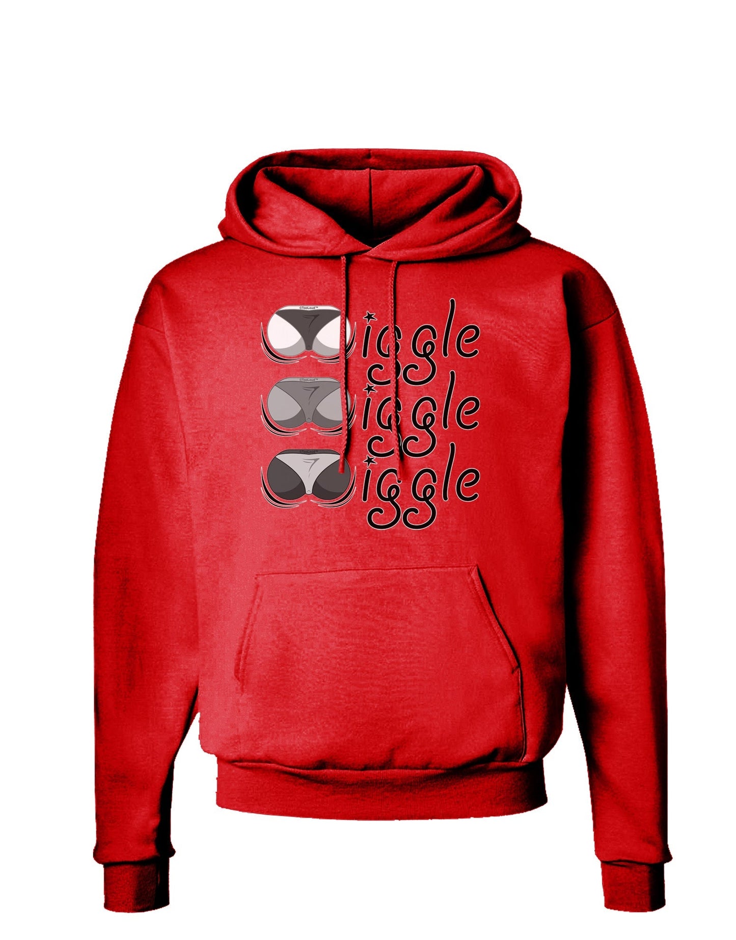 Wiggle Wiggle Wiggle - Twerk Dark Hoodie Sweatshirt-Hoodie-TooLoud-Red-Small-Davson Sales