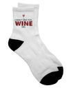 Wine Adult Short Socks - A Stylish Addition to Your Collection - TooLoud-Socks-TooLoud-White-Ladies-4-6-Davson Sales