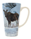 Winter Scene 16 Ounce Conical Latte Coffee Mug - Expertly Crafted Drinkware-Conical Latte Mug-TooLoud-White-Davson Sales