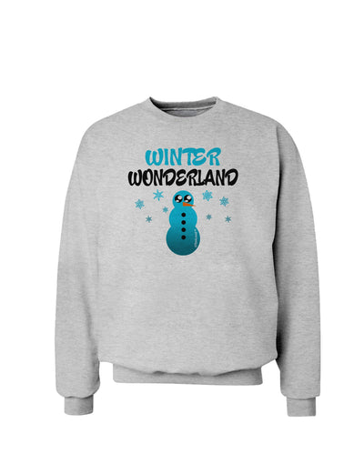 Winter Wonderland Snowman Sweatshirt-Sweatshirts-TooLoud-AshGray-Small-Davson Sales