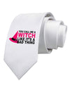 Witch - Bad Thing Hat Printed White Necktie