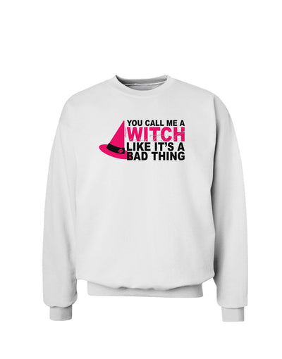 Witch - Bad Thing Hat Sweatshirt-Sweatshirts-TooLoud-White-Small-Davson Sales