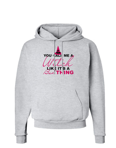 Witch - Bad Thing Text Hoodie Sweatshirt-Hoodie-TooLoud-AshGray-Small-Davson Sales