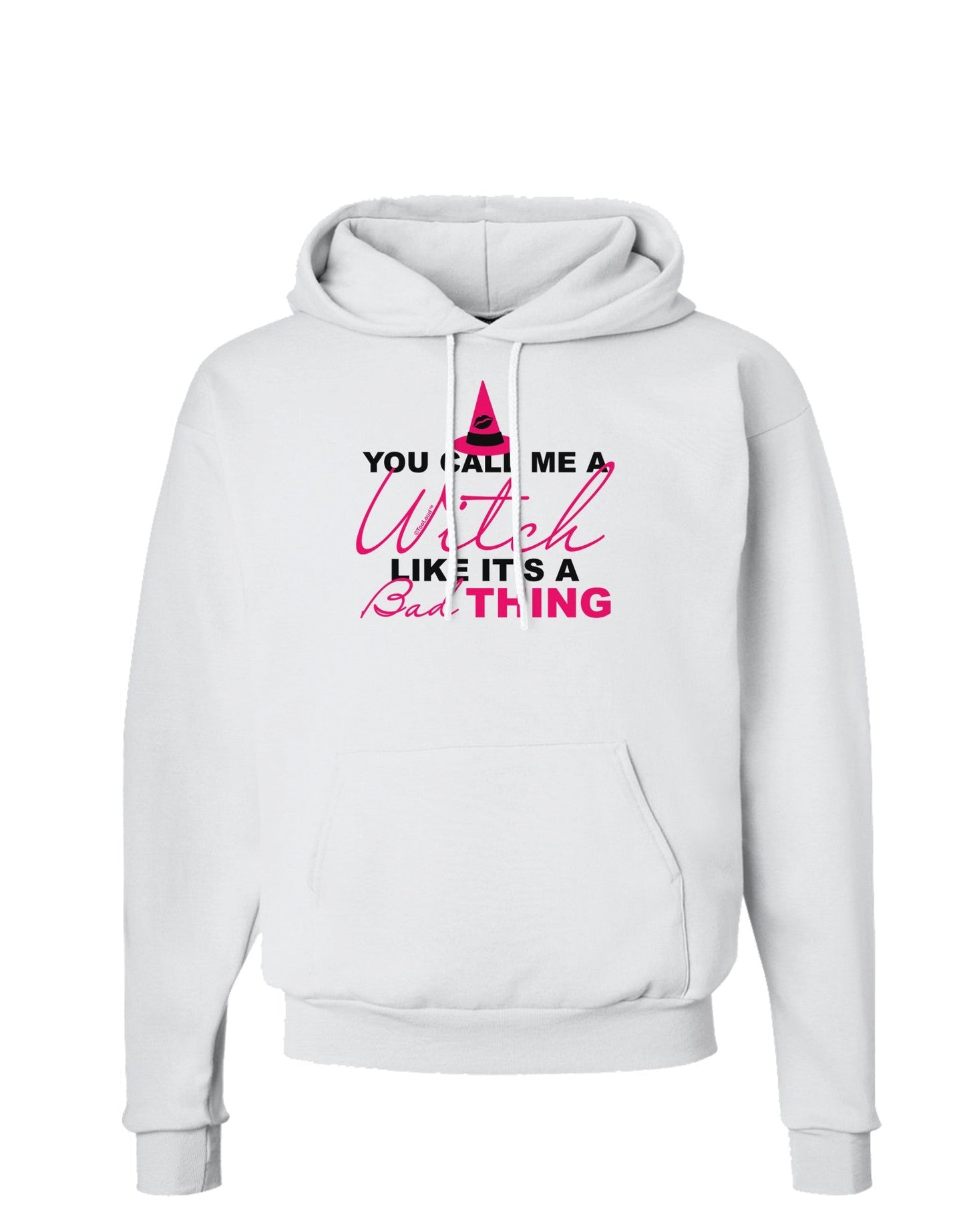 Witch - Bad Thing Text Hoodie Sweatshirt-Hoodie-TooLoud-White-Small-Davson Sales