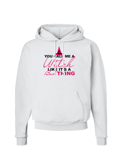 Witch - Bad Thing Text Hoodie Sweatshirt-Hoodie-TooLoud-White-Small-Davson Sales