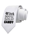 Witch Betta Have - Distressed Printed White Necktie