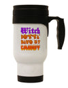 Witch Betta Have My Candy Color Stainless Steel 14oz Travel Mug-Travel Mugs-TooLoud-White-Davson Sales