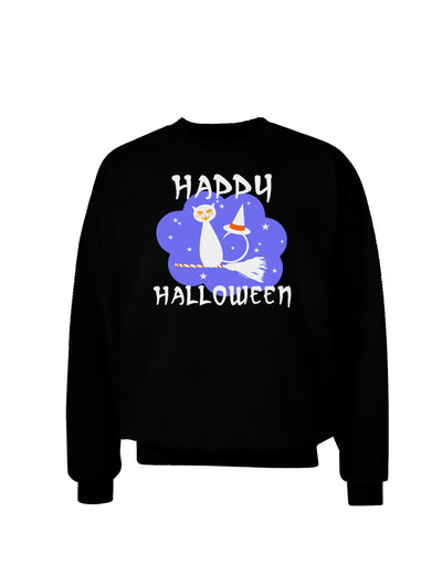 Witch Cat Adult Dark Sweatshirt-Sweatshirts-TooLoud-Black-Small-Davson Sales