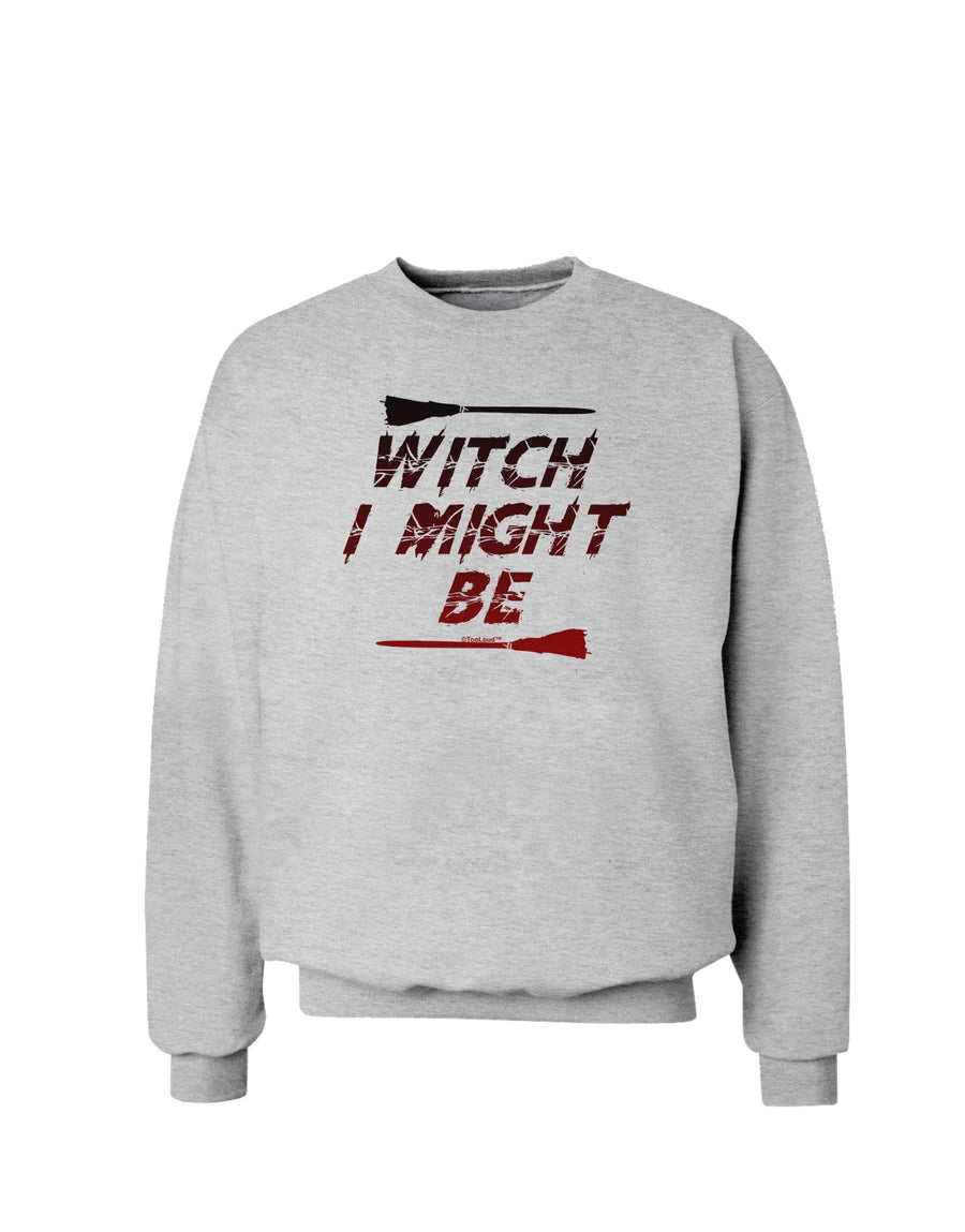 Witch I Might Be Sweatshirt by TooLoud-Sweatshirts-TooLoud-White-Small-Davson Sales