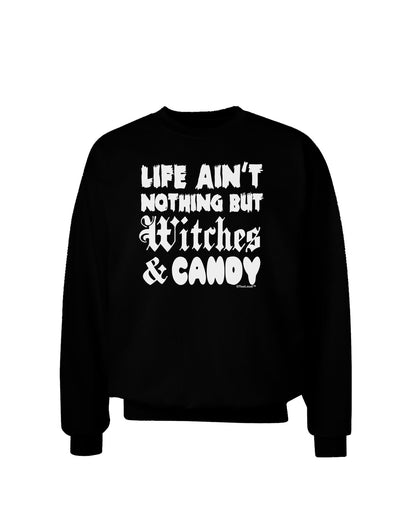 Witches and Candy Adult Dark Sweatshirt-Sweatshirts-TooLoud-Black-Small-Davson Sales