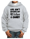 Witches and Candy Youth Hoodie Pullover Sweatshirt-Youth Hoodie-TooLoud-Ash-XS-Davson Sales