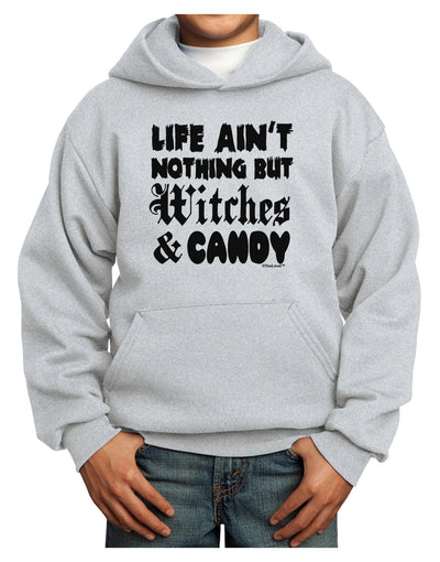 Witches and Candy Youth Hoodie Pullover Sweatshirt-Youth Hoodie-TooLoud-Ash-XS-Davson Sales