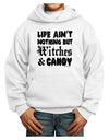 Witches and Candy Youth Hoodie Pullover Sweatshirt-Youth Hoodie-TooLoud-White-XS-Davson Sales