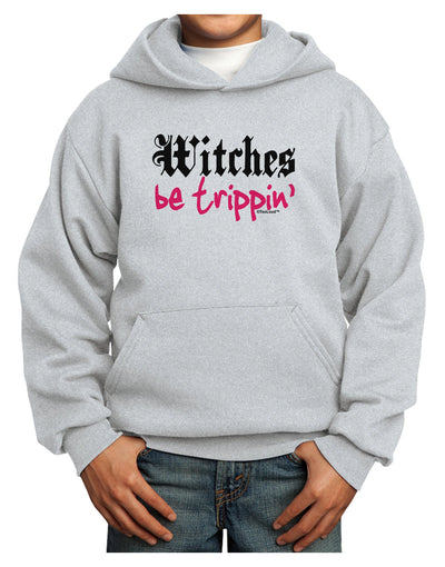 Witches Be Trippin Youth Hoodie Pullover Sweatshirt-Youth Hoodie-TooLoud-Ash-XS-Davson Sales