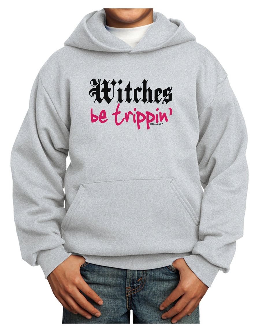 Witches Be Trippin Youth Hoodie Pullover Sweatshirt-Youth Hoodie-TooLoud-White-XS-Davson Sales