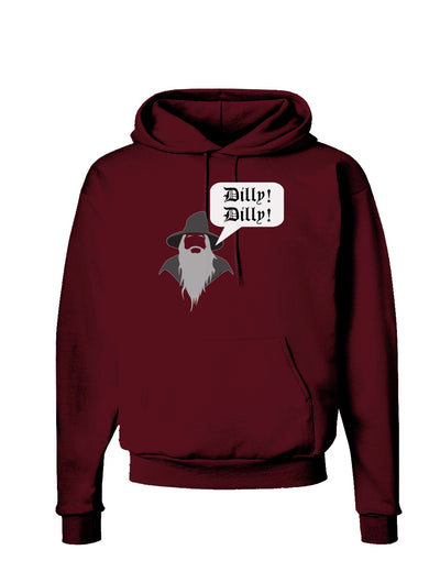 Wizard Dilly Dilly Dark Hoodie Sweatshirt by TooLoud-Hoodie-TooLoud-Maroon-Small-Davson Sales