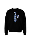 Wizard Tie Blue and Silver Adult Dark Sweatshirt-Sweatshirts-TooLoud-Black-Small-Davson Sales