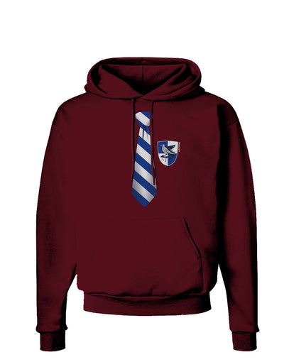 Wizard Tie Blue and Silver Dark Hoodie Sweatshirt-Hoodie-TooLoud-Maroon-Small-Davson Sales