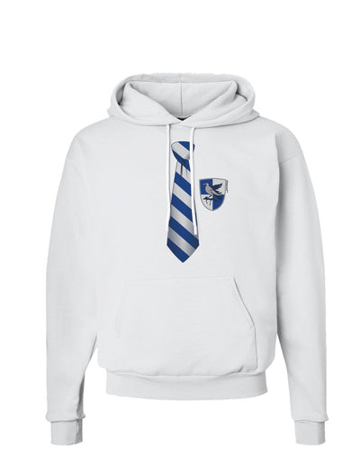 Wizard Tie Blue and Silver Hoodie Sweatshirt-Hoodie-TooLoud-White-Small-Davson Sales