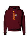 Wizard Tie Red and Yellow Dark Hoodie Sweatshirt-Hoodie-TooLoud-Maroon-Small-Davson Sales