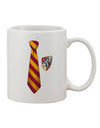 Wizard Tie Red and Yellow Printed 11 oz Coffee Mug - Expertly Crafted Drinkware-11 OZ Coffee Mug-TooLoud-White-Davson Sales