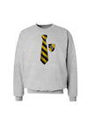 Wizard Tie Yellow and Black Sweatshirt-Sweatshirts-TooLoud-AshGray-Small-Davson Sales