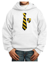 Wizard Tie Yellow and Black Youth Hoodie Pullover Sweatshirt-Youth Hoodie-TooLoud-White-XS-Davson Sales