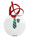 Wizard Uniform Green and Silver Circular Metal Ornament All Over Print-Ornament-TooLoud-White-Davson Sales