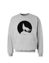 Wolf Howling at the Moon - Design #1 Sweatshirt by TooLoud-Sweatshirts-TooLoud-AshGray-Small-Davson Sales