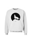 Wolf Howling at the Moon - Design #1 Sweatshirt by TooLoud-Sweatshirts-TooLoud-White-Small-Davson Sales