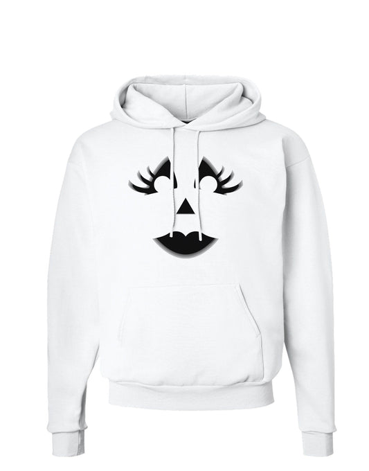Woman Jack O Lantern Pumpkin Face Hoodie Sweatshirt-Hoodie-TooLoud-White-Small-Davson Sales