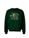 Woman Like A Tea Bag Eleanor R Adult Dark Sweatshirt-Sweatshirts-TooLoud-Deep-Forest-Green-Small-Davson Sales