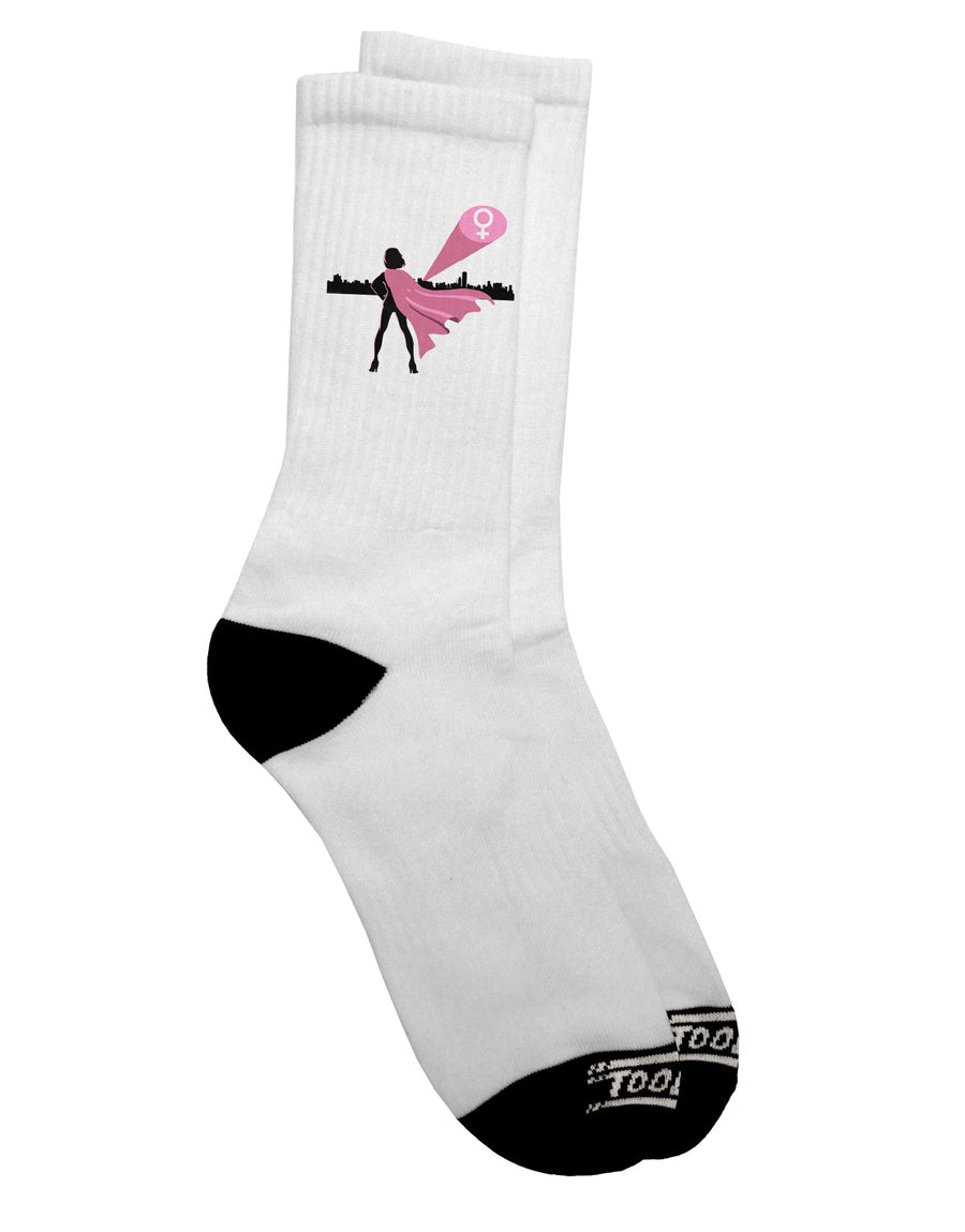 Women's Empowerment Adult Crew Socks - A Symbol of Girl Power by TooLoud-Socks-TooLoud-White-Ladies-4-6-Davson Sales