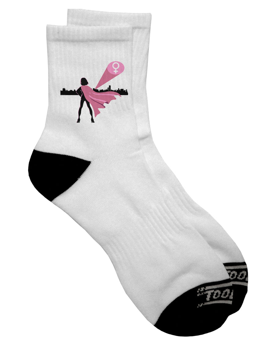 Women's Empowerment Adult Short Socks - A Symbol of Girl Power by TooLoud-Socks-TooLoud-White-Ladies-4-6-Davson Sales