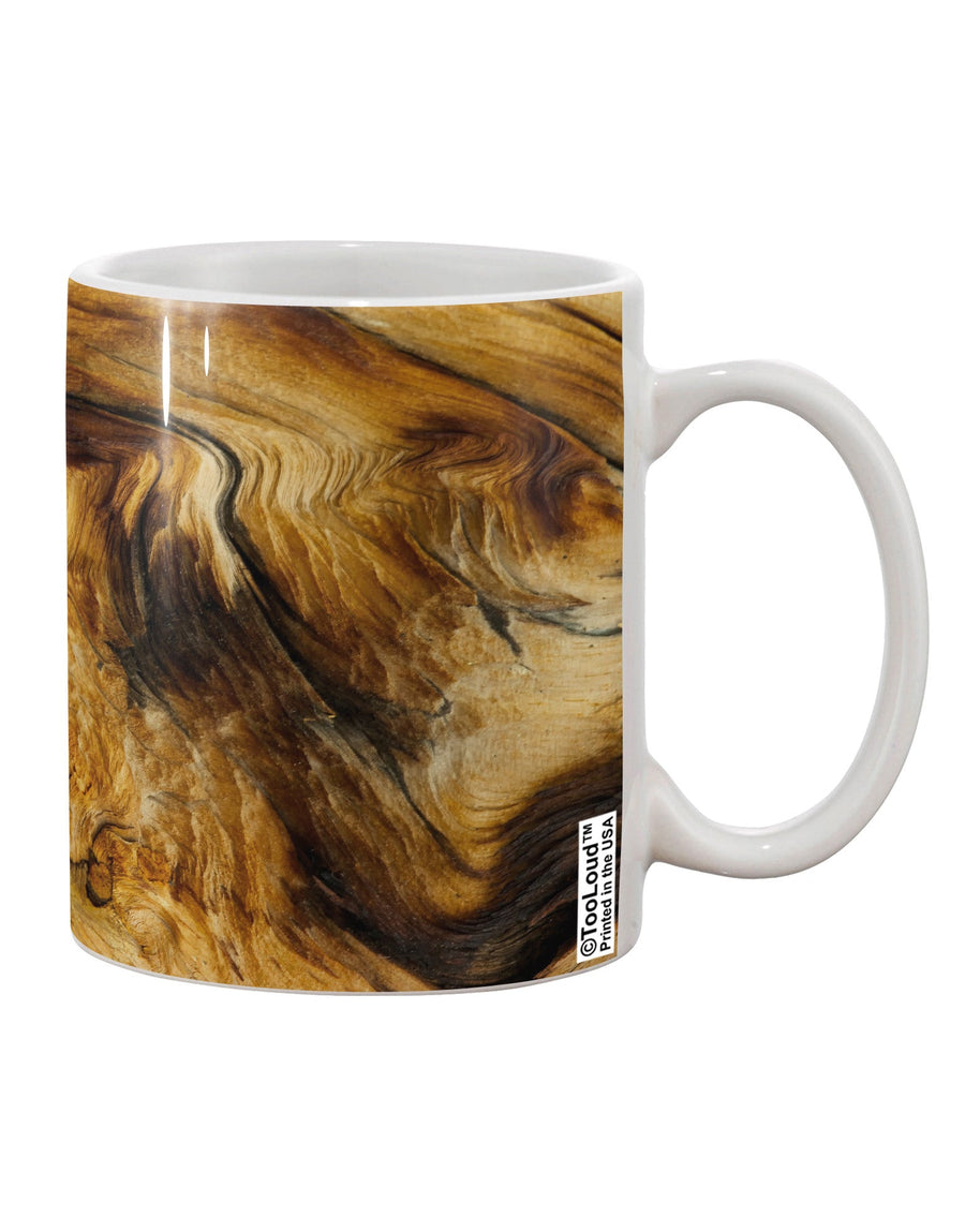 Wood Texture AOP Printed 11 oz Coffee Mug - Expertly Crafted Drinkware-11 OZ Coffee Mug-TooLoud-White-Davson Sales