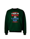 Work On Labor Day Adult Dark Sweatshirt-Sweatshirts-TooLoud-Deep-Forest-Green-Small-Davson Sales