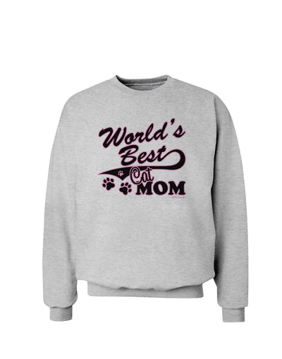 World's Best Cat Mom Sweatshirt by TooLoud-Sweatshirts-TooLoud-AshGray-Small-Davson Sales