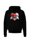 World's Best Mom - Heart Banner Design Dark Hoodie Sweatshirt by TooLoud-Hoodie-TooLoud-Black-Small-Davson Sales